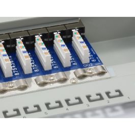 Equip Patchpanel 24x RJ45 Cat6 19" UTP 1HE Premium hellgrau