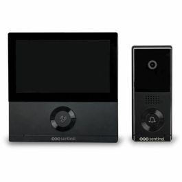 Scs Sentinel SCS3701085207151 Videoportero VisioWifi con Conexión por Cable, Visión Nocturna, Negro