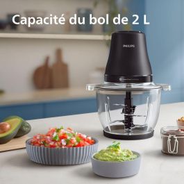 Philips HR1502/00 Picadora de carne eléctrica Serie 3000 – 500 W – Negra