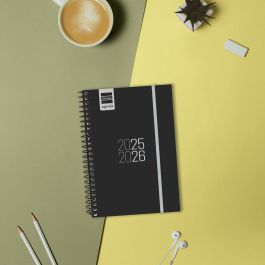 Finocam Agenda Para Estudiantes Espiral E8 - 120x171 mm Svh Negro 2025-2026 Finocam Agenda Para Estudiantes Espiral E8 - 120x171 mm Svh Negro 2025-2026