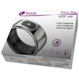 Leotec LESR02S09 Anillo Inteligente Kör HA - Rastreador de Actividad, Salud y Deporte, Sumergible 5 ATM, Acero Inoxidable, Carga Magnética Leotec LESR02S09 Anillo Inteligente Kör HA - Rastreador de Actividad, Salud y Deporte, Sumergible 5 ATM, Acero Inoxidable, Carga Magnética