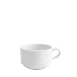 PORVASAL Taza de Té AUGUSTA 20 cl - Blanco, 6 cm de Alto, 8.5 cm de Diámetro, Vajilla de Hostelería (Set de 12) Precio: 7.4536. SKU: B1AM59K3K5