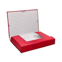 Liderpapel Carpeta proyectos folio lomo 70mm cartón forrado roja 250 x 350 mm