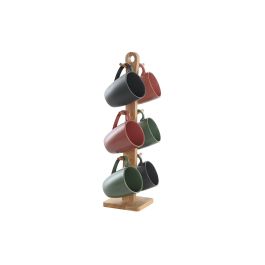 DKD Home Decor Mug Scandi Set de 6, Gres 160 ml, Hecho a mano, Verde y Rosa, Apto Microondas y Lavavajillas Precio: 26.79000016. SKU: S3041303