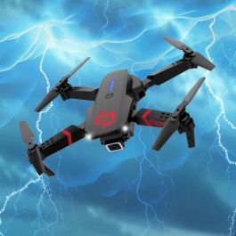 Elite Drone MKX - Drone - TURBO CHALLENGE - Dispositivo volador - Negro - 2 Baterías Recargables y Baterías Incluidas Elite Drone MKX - Drone - TURBO CHALLENGE - Dispositivo volador - Negro - 2 Baterías Recargables y Baterías Incluidas