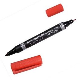 Staedtler 348 Rotulador Lumocolor Permanente Duo Rojo, Punta F 0,6 mm y M 1,5 mm, Tinta DRY SAFE, Resistente al Agua Precio: 22.49999961. SKU: S8422890