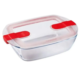 Pyrex Cook&Heat Hermético Rectangular Vidrio Boro 24x15,5x7 cm - 1.1 L