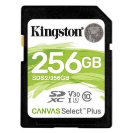 Kingston SDS2/256GB Tarjeta Memoria SDXC 256GB Clase 10, 100MB/s, Compatible con 4K y Full HD
