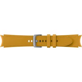 Samsung Hybrid Leather Band (20 mm, M/L) Correa para Smartwatch, color mostaza