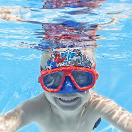 Bestway Mascara Infantil Correa Silicona Spiderman +3 Años Playa y Piscina 98023