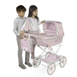 Decuevas Coche Reborn Plegable con Sombrilla y Bolso Sophie para Muñecas de hasta 55 cm