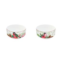 DKD Home Decor Bol Navidad Tradicional Porcelana 400ml Rojo Verde Set 4 Unidades Apto Microondas Lavavajillas Precio: 8.88999947. SKU: B147XGHEW9