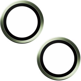 PanzerGlass Hoops Protector Cámara iPhone 15 y 15 Plus Verde