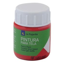 La Pajarita Pintura para Tela Escarlata 25 ml para tejidos sintéticos y naturales, termofijable y fácil de limpiar. Precio: 2.59000016. SKU: B19YY8X8A6