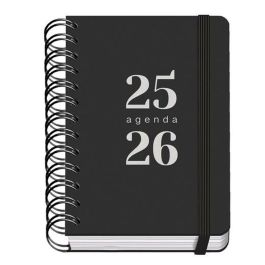 Agenda DOHE GRAMMAR Negro A6 120 x 170 mm 2025-2026 (20 Unidades)