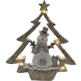 DKD Home Decor Figura Decorativa de Navidad Árbol Moderna Resina Blanco y Gris con Luz LED, Funciona con 3 Pilas LR44, 5 x 23.5 x 21.5 cm Precio: 9.77922. SKU: B13GCNPEFD