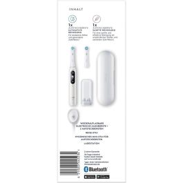 Oral-B Series 6 White Cepillo Dental Vibratorio para Adulto - 5 Modos, Sensor Presión Inteligente, Blanco