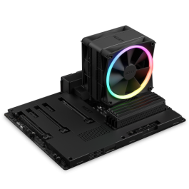 NZXT T120 RGB Refrigerador de aire para procesador, 12 cm, Negro, 4 tubos disipadores, RGB, RC-TR120-B1 NZXT T120 RGB Refrigerador de aire para procesador, 12 cm, Negro, 4 tubos disipadores, RGB, RC-TR120-B1