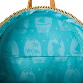 Loungefly Mochila Mini Vaiana Moana Disney de Piel Sintética 26cm con Conchas Auténticas y Detalles Bordados