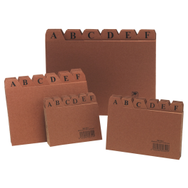 Csp Índice Fichero Cartón Nº2 75x125 mm para Clasificación Alfabética de Documentos