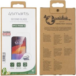 4smarts 540595 Protector de Pantalla Second Glass para iPhone 15, Vidrio Templado 9H Transparente Resistente a Rayones