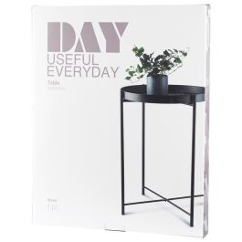 Day Mesa Auxiliar Negra Redonda ø38 cm x 50 cm