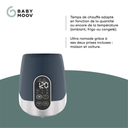 BABYMOOV Calienta biberones Nómada NutriSmart Coche/Hogar Programable