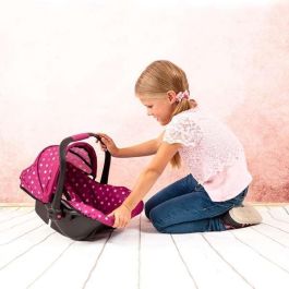 Reig Asiento Muñecas para el Coche Deluxe Rosa 50x32x16 cm