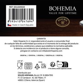 Bohemia Set 6 Copas Champagne 220cc Colección Clara (4 Cajas)