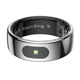 Leotec LESR02S10 Anillo Inteligente Kör HA - Rastreador de Actividad con Monitor de Ritmo Cardíaco, Oxígeno, Sueño, 5 ATM Acero Inoxidable