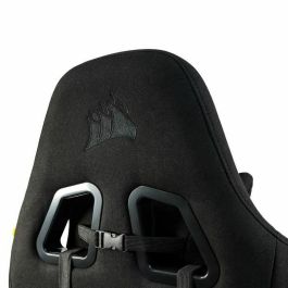 Corsair CF-9900014-WW Sillón Gaming TC100 RELAXED de Tela Ergonómica Reposabrazos Ajustables Negro/Rojo