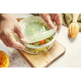 Quttin Set de 6 Tapas de Silicona Adaptables 25 cm Ancho x 26 cm Largo x 2 cm Alto (12 Unidades)