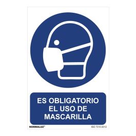 Normaluz Cartel "Es obligatorio el uso de mascarilla" PVC 0,7mm 30x40cm Precio: 3.50000002. SKU: S7907040