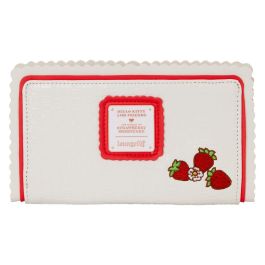 Loungefly Cartera Hello Kitty & Friends x Strawberry Scented, Billetera de Cuero Sintético con Aroma a Fresa, 7 Ranuras, 16.5x10cm