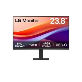 LG 24U421A-B Monitor Curvo 23.8" Full HD 100Hz USB-C (15W) Negro - Panel VA, Modo Lectura, Flicker Safe para Confort Visual Precio: 112.50000047. SKU: B193B3LQTH