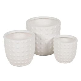 Set de Maceteros Blanco 37 x 37 x 35,5 cm (3 Unidades) Precio: 126.59000035. SKU: B153YAKXBS