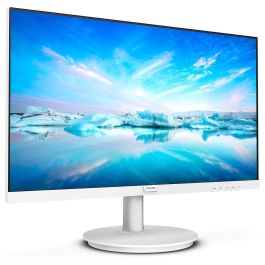 Philips 241V8AW/00 Monitor 23.8" Full HD IPS, Adaptive-Sync, LowBlue, Flicker-Free, HDMI, Sonido Estéreo, Blanco