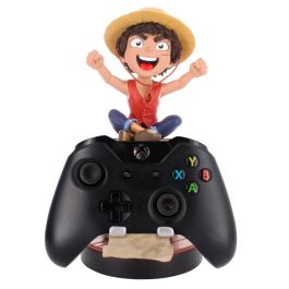 Cable Guy Luffy One Piece Soporte para Mando y Móvil - 20cm Compatible PlayStation, Xbox, iPhone