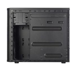 Fractal Design CORE 1100 Mini Tower PC Negro - FD-CA-CORE-1100-BL - Compatible con micro ATX/Mini-ITX, Ventilador 120mm