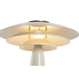 DKD Home Decor Futul25 Lámpara Sobremesa Moderno Blanco Metal 38 x 50 x 38 cm