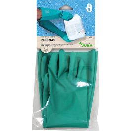 Guantes de Trabajo JUBA Verde Satinado Nitrilo Piscina
