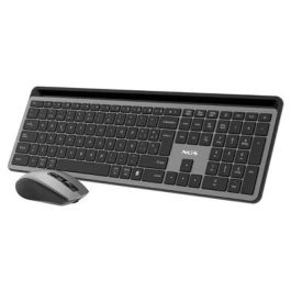 NGS ECLIPSEKIT Kit Teclado y Ratón Inalámbricos Silencioso, Recargable, Multimodo 2.4GHz/Bluetooth, 12 Teclas Multimedia, DPI 800-1600