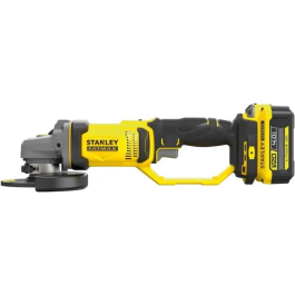 STANLEY FATMAX V20 Amoladora 125 mm, Litio 18V, 1 Batería 4Ah SFMCG400M1K-QW