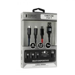 SUBBLIM Cable Premium 3in1 3.0 (Micro USB+Type C+Lightning) SUBBLIM Cable Premium 3in1 3.0 (Micro USB+Type C+Lightning)