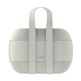 Alessi SA02 G FOOD Fiambrera de Resina Gris con Tres Compartimentos Alessi SA02 G FOOD Fiambrera de Resina Gris con Tres Compartimentos