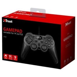 GAMEPAD TRUST ZIVA WIRED - 2 JOYSTICK ANALOGICOS- PANEL DIGITAL 8 DIRECCIONES - FUNCIÓN TURBO EN 8 BOTONES - CABLE 1.8M - ENCHUFA Y JUEGA