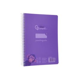 Cuaderno Espiral Liderpapel A5 Pautaguia Tapa Plastico 80H 90 gr Cuadro Pautado 3 mm Con Margen Color Lila Cuaderno Espiral Liderpapel A5 Pautaguia Tapa Plastico 80H 90 gr Cuadro Pautado 3 mm Con Margen Color Lila