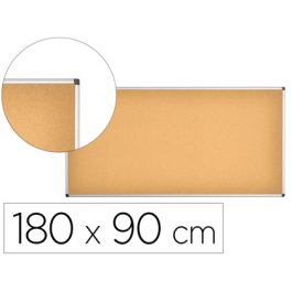 Q-connect Pizarra Corcho 180x90 cm Marco Aluminio