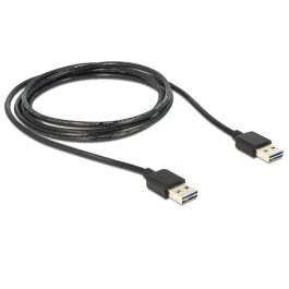 DeLOCK Kabel EASY-USB 2.0 Typ-A Stecker a EASY-USB 2.0 Typ-A Stecker 2m negro