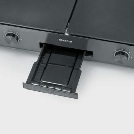 Severin PG8569 Plancha con Superficie de Cocción 48x27cm, Revestimiento Cerámico Antiadherente, 2200W